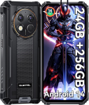 Oukitel G1 Mobilusis telefonas 24GB+256GB 6.52 Ekranas 10600mAh 48MP Android 15 I&scaron;manusis telefonas juoda