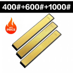 3 vnt 160*20mm galvanizuoto paauksuoto titano deimantinio galandimo akmeniu fiksuoto kampo galąstuvo priedai, kar&scaron;tų akmenų rinkiniai gold model
