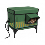 Lauko &scaron;ildomas kačių namelis Žiemai Atsparus oro sąlygoms Laukinės katės prieglobstis su &scaron;ildymo kilimėliu Didelis &scaron;ildomas kačiukų namelis laukui Izoliuota apsauga M