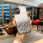 Fashion Bling telefono dėklas, skirtas Xiaomi Redmi Note 10 9 8 Pro 10 9 8 9T 9S Dulkių nepraleidžiantis telefono dėklas, skirtas Redmi 9 K40 9T 8 9C 9A 8A iPhone 12 juoda