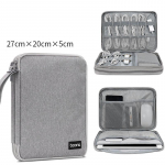 &bdquo;Boona Gadget Organizer&ldquo; dėklas Skaitmeninis saugojimo krep&scaron;ys Elektronika Įkroviklių laikiklis Kabeliai Kietasis diskas &bdquo;IPhone&ldquo; telefono apsaugos mai&scaron;elis pilka spalva