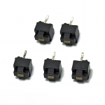 Originalus pelės kvadratinis mikro jungiklio mygtukas, skirtas Micro Soft Ie3.0 Roller Io1.1 Ie4.0 rudos dėmės 0.74N 5 vnt.