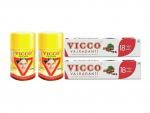 Vicco Vajradanti Powder-100g(Pack of 2) plus 200g Paste (Pack of 2)