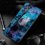 Dangtis, skirtas Samsung Galaxy A51 A71 A41 A31 A11 A01 A72 A52 A42 A32 A22 A21s A02s A12 A02 silikono dėklas Shell Attack on Titan ženklelis For Samsung A72 4G