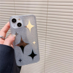 Ins Korėjos Cute Star Mirror Glitter telefono dėklas, skirtas iPhone 14 13 12 11 Pro Max Bling Stars Sidabrinis smūgiams atsparus mink&scaron;tas dangtelis Funda For iPhone 11Pro Max