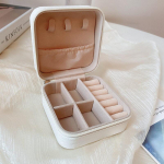 1 vnt Mini papuo&scaron;alų laikiklis Kelionių papuo&scaron;alų užtrauktukas Dėžutės Auskarai Kaklo papuo&scaron;alai Žiedas Ne&scaron;iojamų papuo&scaron;alų dėžutės laikymas žalia