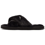 Puma Fluff X Strap Slide Juodi Moteri&scaron;ki Kedai Balti 384936-01 35.5