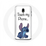 Coque pour Samsung Galaxy J7 2017 Lilo et Stitch mignon Fond blanc