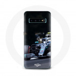 Coque pour Samsung Galaxy S10 plus Formule 1 Valtteri Bottas Pilote automobile F1 Noir