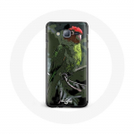 Coque pour samsung galaxy J7 2016 Pionus Perroquet Rouge Vert