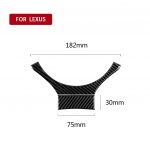 skirtas Lexus IS250 2013- Automobilio vairo apdailos apdailos lipduko lipdukas, anglies pluo&scaron;tas, automobilio salono priedai Carbon Fiber
