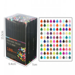 12/24/48/60/100 spalvų smulkintuvo spalvotų ra&scaron;iklių rinkinys 0,38 mm spalvotas eskizų pie&scaron;imo pie&scaron;tukas, žymeklis puikiai tinka užra&scaron;ams i&scaron; žurnalo 100pcs