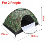 Lauko stovyklavimo palapinė kempingo lovai, vandeniui atspari UV spinduliams atspari palapinė Ne&scaron;iojama kamufliažinė palapinė, skirta žvejybai stovyklavimui, vandeniui atspari UV apsauga nuo saulės 2 people tent