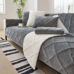 Vienspalvis neslystantis sofos užvalkalas, storas mink&scaron;tas pliu&scaron;inis sofos pagalvėlės rank&scaron;luostis, skirtas svetainės baldams. 90x120cm 1pcs