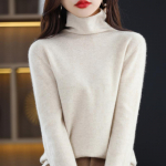 Moteri&scaron;kas golfas, Qinghe ka&scaron;myras, 30% ka&scaron;myras 70% vilna, žieminis megztas puloveris rudeninis megztinis ka&scaron;myro megztinis XXL smėlis