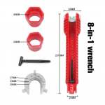 Montavimo kriauklės veržliaraktis ABS+anglies vonios mai&scaron;ytuvai