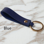 1vnt PU odinis automobilio raktų pakabukas juosmens piniginė, raktų pakabukai, raktų laikiklis, paprastas odinis dirželis, dirželis, raktų pakabukas mėlyna