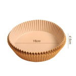 50/100 vnt. vienkartinio naudojimo popierius oro gruzdintuvui, nelipnus, kepimo popierius oro gruzdintuvui, apvalūs popieriniai įdėklai oro gruzdintuvui, popieriniai virtuvės reikmenys