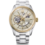 ORIENT STAR automatinis laikrodis, modernus skeletas, mechaninis, pagamintas Japonijoje 2 metų vidaus gamintojo garantija atviros &scaron;irdies &scaron;ampano aukso spalvos [Orient Star]