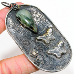 Prehnite Handmade 925 Sterling Silver Jewelry Pendant 3.55 f4a58