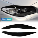 Automobilio aksesuarai Anglies pluo&scaron;to priekinių žibintų vokų antakių apdaila tinka BMW 5 serijos F10 F11 2011 2012 2013 2014 Gloss Blcak