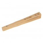 Eventail en bois naturel &agrave; d&eacute;corer 20 cm