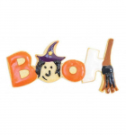 D&eacute;coupoir &agrave; biscuits en inox Booh Halloween + stylos alimentaires noir et blanc