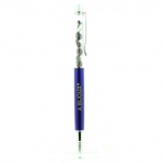 Pierres et Min&eacute;raux. Stylo min&eacute;raux Jaspe z&egrave;bre du Br&eacute;sil. Couleur Bleu marine.