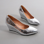 Pavasario Vasaros Platforminiai Kulnai Moterų Vakarėlių Batai Mada Biuras Smailianosiai Didelis Dydis 42 Auksiniai Sidabriniai Juodi Moteri&scaron;ki Auk&scaron;takulniai 37