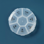 Naujas 7 dienų mini savaitinis tablečių tablečių vaistų dėžutės organizatoriaus konteinerio dėklas Pill Box skirstytuvai Kelioninių tablečių konteinerio tablečių dėklas