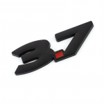 3D Metalinis 3.7 Logotipas Automobilio Lipdukas Ženklelis Automobilio Emblema Bagažinės Lipdukai 3.7 Q50 Q50S Q50L G37 Q30 QX60 Q70 G25 QX70 FX35 FX37 3.7-Black(Sticker)