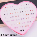 120 Love Earrings for Women: Diamond-Studded Resin and Plastic Jewelry Collection