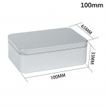 Mini Skardinė Muilinė Plaukų segtukas Metalinė Stačiakampė Geležinė Dėžutė Maža Kvadratinė Laikymo Papuo&scaron;alams Nagų Grožiui Saldainiams Monetoms Tablečių Dėžutės 100X65X33MM