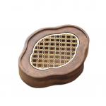 Medžio masyvo arbatos padėklas kini&scaron;ko stiliaus retro vandens laikymo puodo laikiklis ne&scaron;iojamas lauko kelionėms mažas sausos arbatos stalas mini 18CMx14CMx4CM
