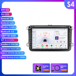 Ossuret 8 2 Din multimedijos grotuvas Volkswagen Golf 5 Transporter VW Passat B6 Polo Jetta Skoda Seat automobiliams, su Android 13, i&scaron;maniuoju Carplay, automobilio radijo imtuvu, GPS S4 8Core 4G 32G