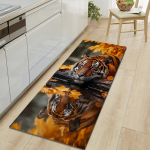 1 vnt. Tigro ra&scaron;to grindų kilimėlis Modernus virtuvės poliesterio kilimas Neslystantis Spalvingas vidaus kilimas, Namų vonios kambario miegamojo svetainės dekorui 120*160cm