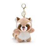 Raccoon Keychain 3D Eyes Graži ilga uodega Me&scaron;kėno lėlė pliu&scaron;iniai Ornamentas Mink&scaron;ta įdaryti gyvūninė lėlė raktų pakabuko kuprinės papuo&scaron;imui Dovana mergaitėms
