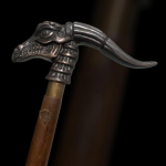 Antikvarinio stiliaus Viktorijos laikų vintažinė dizainerio žalvario rankena lazda medinė vaik&scaron;čiojimo lazda M aero