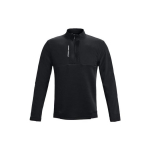 Under Armour Vienspalvis Spaudinys Raidėmis Pusiau Užtraukiamas Ilgomis Rankovėmis Džemperis Vyri&scaron;ki Vir&scaron;utiniai Drabužiai Juodas 1373409-001 S