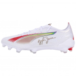 Ayrton Senna institutas x Puma Ultra 5 Ultimate FG Ie&scaron;kok savo tiesos Unisex sportbačiai Baltas Auksas Raudonas 107829-01 43
