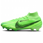 Nike Zoom Mercurial Superfly 9 Elite FG futbolo bateliai, laisvalaikio bateliai, mėlyni, sportiniai, sportbačiai, FJ7186-300 40.5 žalia