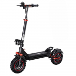 iScooter iX5S 11 colių Off-road padangų elektrinis paspirtukas Variklis 1000W Baterija 48V/15Ah Maksimalus greitis 45KM/H Su dvigubais amortizatoriais ir diskiniais stabdžiais iX5S&mdash;&mdash;45KM/H juoda