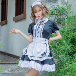 Crossdressing Helovino kostiumai vyrams Moterims Didelio dydžio Sissy Maid Uniform Anime Cosplay Sweet S juoda