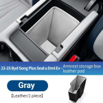 For BYD Song Plus Dmi Ev Seal U -2025 Center Console Storage Armrest Organizer Box Protector Mat Scratch Wear resistant smėlis