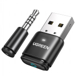 UGREEN USB garso &bdquo;Bluetooth&ldquo; adapteris, suderinamas su &bdquo;Windows&ldquo; ir APTX, su mini žemu &bdquo;Plug and Play&ldquo; sertifikuotu siųstuvu, 5.3 juoda