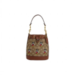 Coach X Disney Dempsey 16 &Scaron;okantis Mikis Spausdinimas Rai&scaron;telio Užsegimas Dengtas Drobės Ir Grūdėtos Odos Mai&scaron;elis Kibiras Moteri&scaron;ki krep&scaron;iai Chaki spalvos CN499-B4R3U Gift Box Set (Basic Set+Yellow Box)