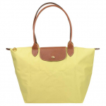 Longchamp Le Pliage logotipu įspaustas sulankstomas pirkinių krep&scaron;ys, pagamintas i&scaron; perdirbto drobinio audinio, su peties dirželiu, didelis, unisex, pistacijų žalias L1899089244 Basic Set (Bag)
