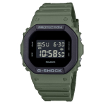 Casio G-SHOCK Vyri&scaron;kas dervos 200M atsparus vandeniui, smūgiams, su žadintuvu, kvarcinis laikrodis DW-5610UU-3 žalia