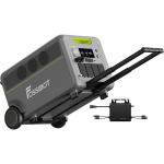 5222Wh 7200W Ne&scaron;iojamas elektrinis generatorius, FOSSiBOT F7200 LiFePO4 elektrinė stotelė AC, namams/avarinėms situacijoms/kemperiui, 5 metų garantija žalia