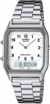 CASIO kvarcinis laikrodis Senovinės serijos Unisex Dvigubas laikas Balti arabi&scaron;ki skaitmenys Užjūrio modelis [Casio] Analoginis-skaitmeninis AQ-230A-7BMQ [Naudotas]